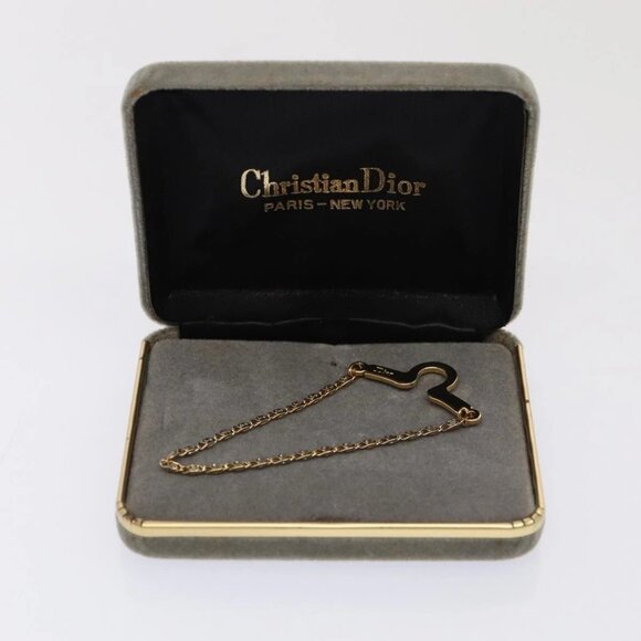 Dior Other - Christian Dior Necktie Chain metal Gold Tone Auth 85891